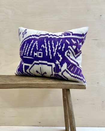 Tiger cushion from textiles of the Tai Daeng, Laos