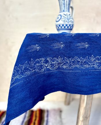 Tablecloth, antique linen, old pattern blueprint from Hungary