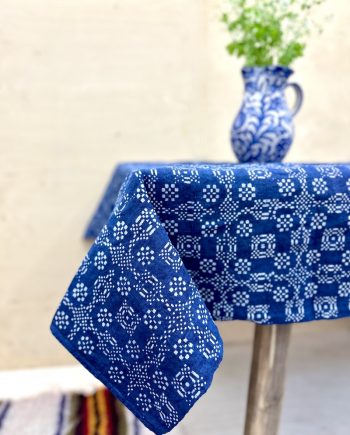 Tablecloth, antique linen, old pattern blueprint from Hungary