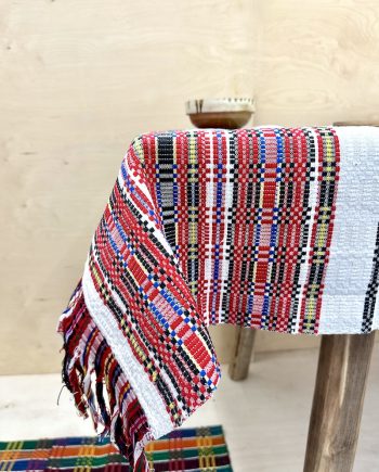 Handwoven linen tablecloth from Romania