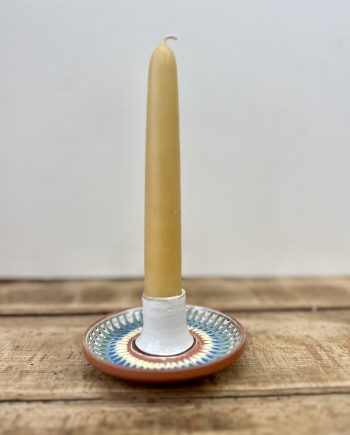 Candle holder in multicolor from Horezu, Romania