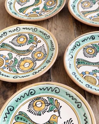 6 x dinner plates from Mezötúr, Hungary