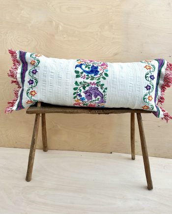 Cushion made from vintage towel, San Antonino, Guatemala