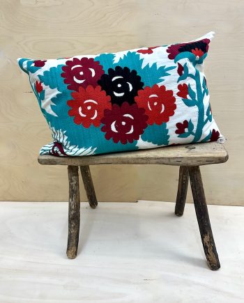 Suzani Cushion, flowers, Uzbekistan