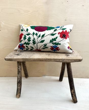 Suzani Cushion, flowers, Uzbekistan