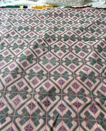 Vintage Galicha Kantha Blanket from north-west Bangladesh