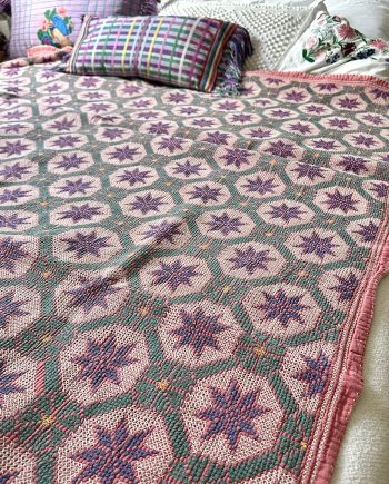 Vintage Galicha Kantha Blanket from north-west Bangladesh